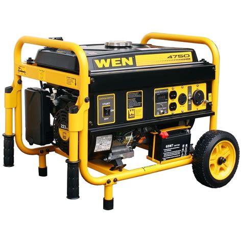 WEN 5500Watt Gasoline Powered Portable Generator with Wheel Kit56682