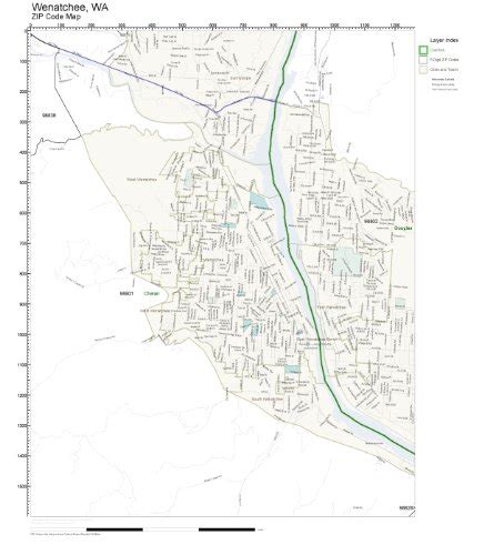 Wenatchee Wa Zip Code Map