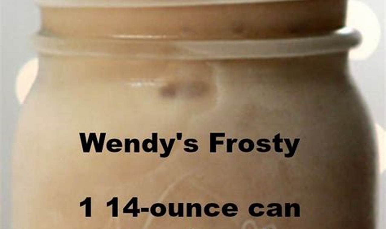 wendy frosty recipe