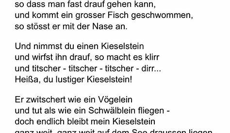 Es Soll Schnei´n" - Winter Gedicht - Aus "lieder & Reime 1 innen Kurzes