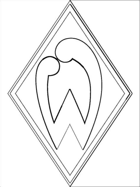 werder bremen logo ausmalbild