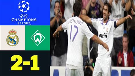 werder bremen vs real madrid lineup