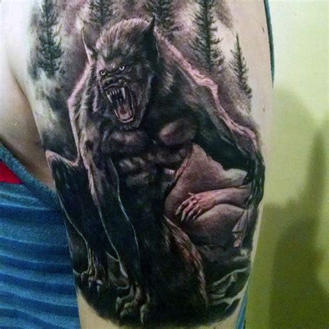 Werewolf Tattoos for Men Designs