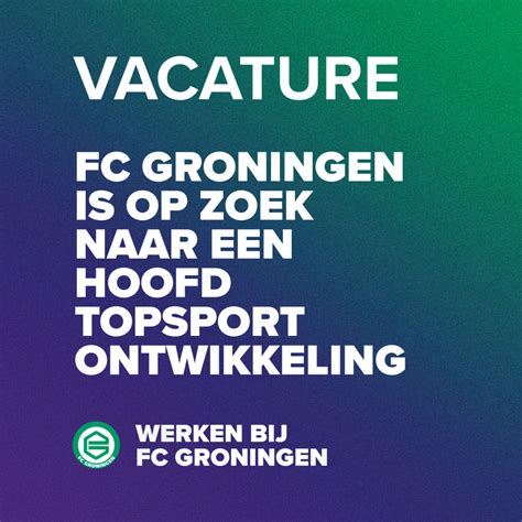 werken bij fc groningen