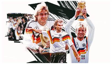 West Germany Celebrate After Winning The World Cup Final In 1990