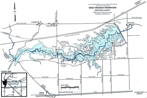 west branch lake ohio map