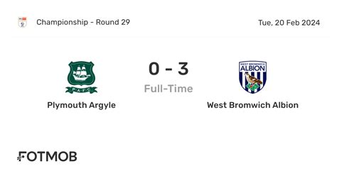 west bromwich albion vs plymouth