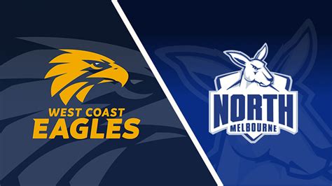 west coast eagles vs north melbourne