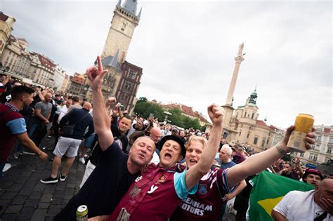 west ham fans in prague