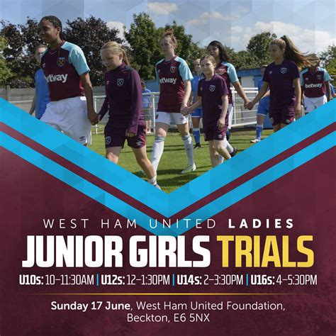 west ham girls trials