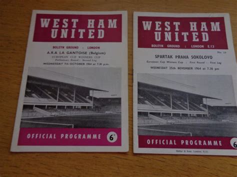 west ham home programmes