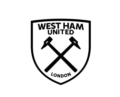 west ham logo outline