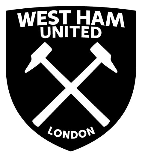 west ham logo white png