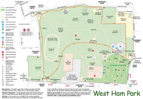 west ham park map