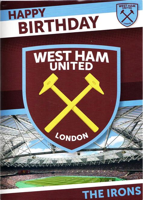 west ham united birthday cards