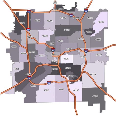 West Indianapolis Zip Codes