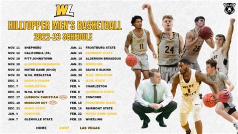 West Liberty University’s Men’s basketball tournament final scores and