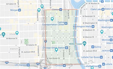 west loop chicago map