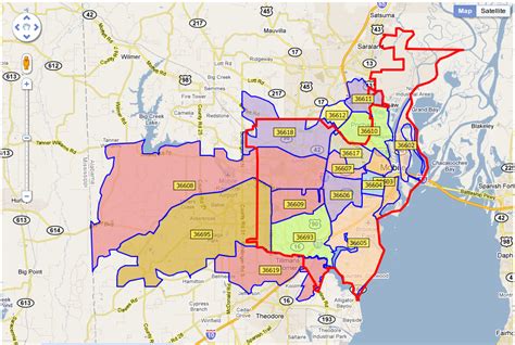 west mobile zip code map