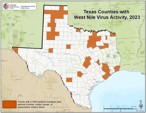 west nile virus map 2023