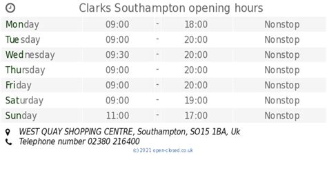 west quay opening times christmas