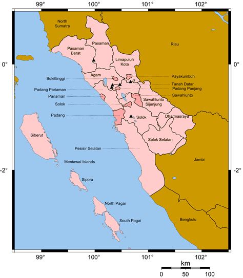 west sumatra map