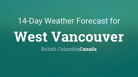 west vancouver bc weather