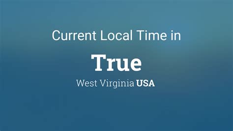 west virginia current time