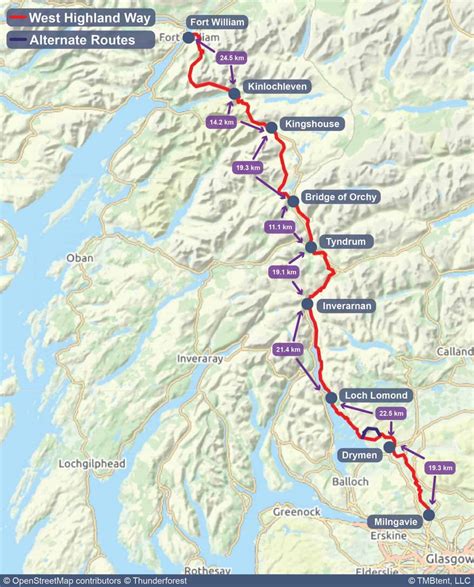 West Highland Way Google Maps Cordey Celestyna