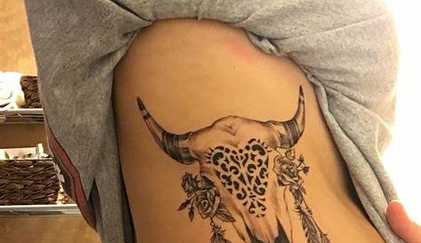 Cow skull tattoo | Cow skull tattoos, Tattoos, Cow skull
