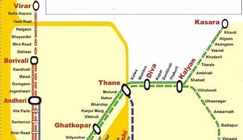 Western Railway Map Mumbai Local Special Things Of Navi Most Confusing ThaneVashi