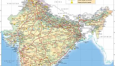 Western Railway Map Of India n s , World