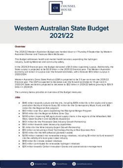 western australia budget papers
