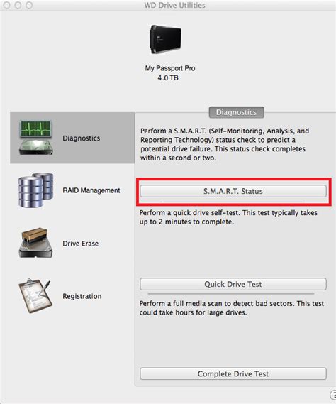 western digital drive utilities mac