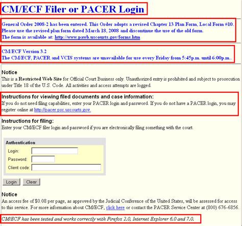 western district of tennessee pacer login