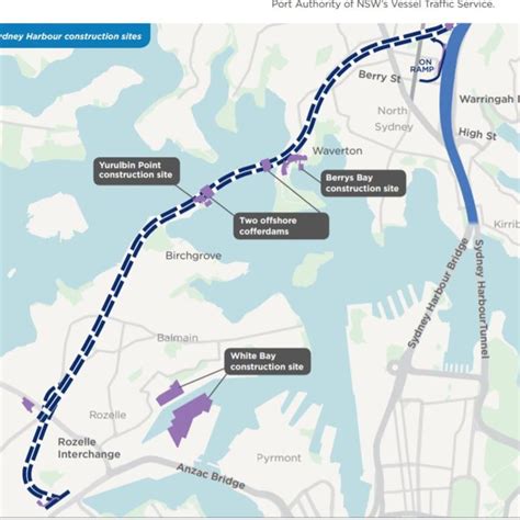 western harbour tunnel sydney map