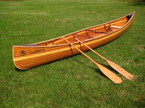 Handcrafted Western Red Cedar Strip Canoe Made in Michigan Cedar