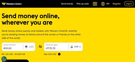 western union send usd