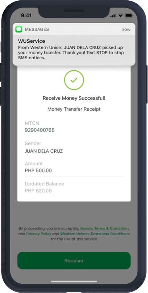 western union transaction