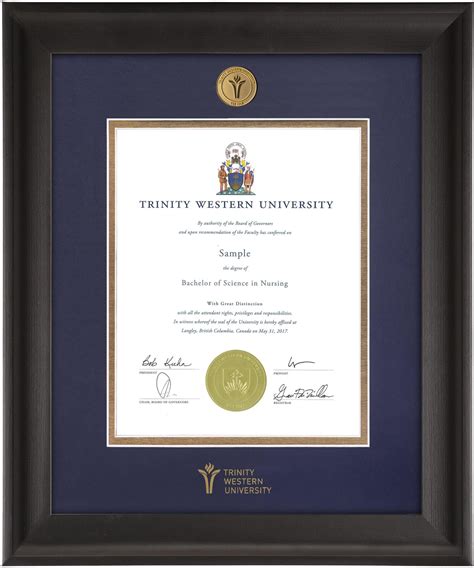 western university diploma frame