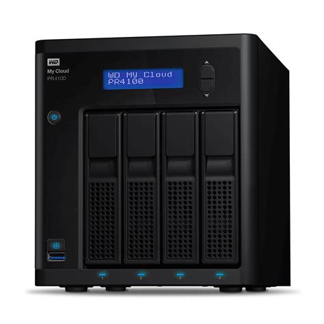 Western Digital My Cloud Pr4100 Nas Bureau Noir N3710 à