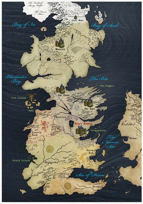 Westeros Map 7 Kingdoms