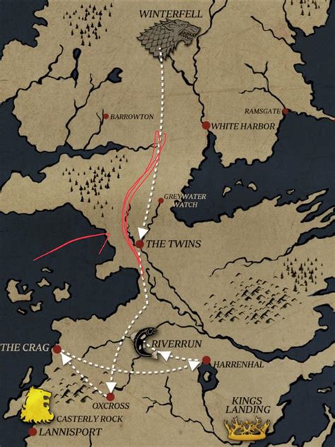 Westeros Map Moat Cailin