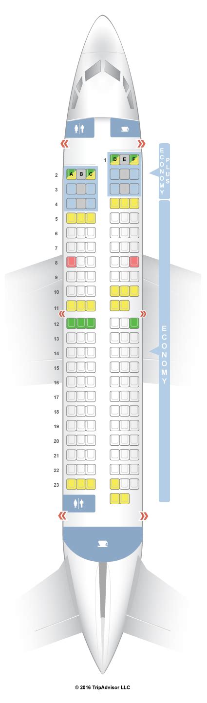 westjet 737 700 seat map