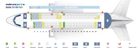 westjet boeing 737-700 seat map