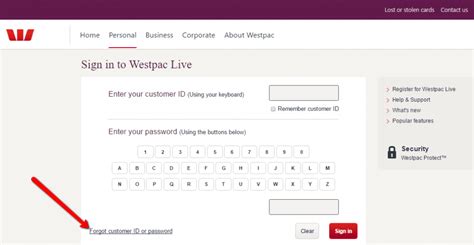 westpac login nz forgot password
