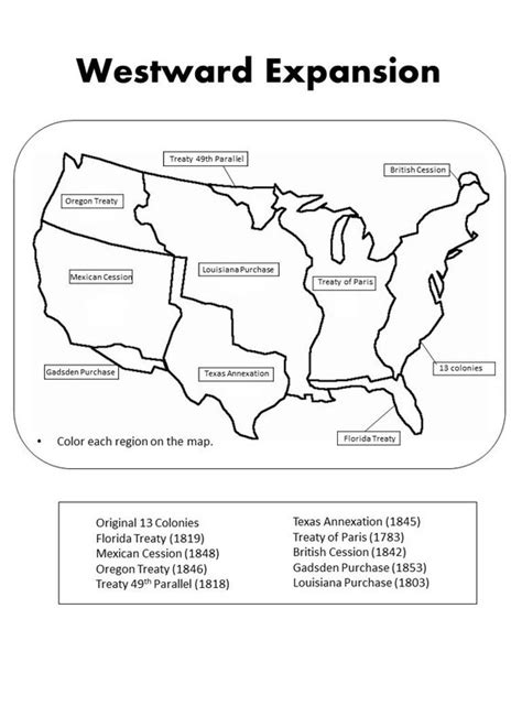 Westward Expansion Answer Key