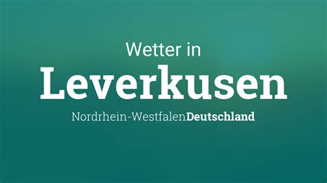 wetter in leverkusen heute