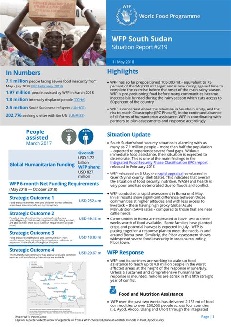 wfp sudan situation report