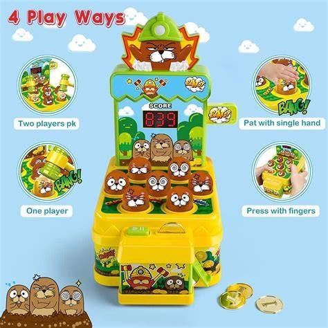 Educational WhacAMole Game, Mini Electronic Arcade Game with 2